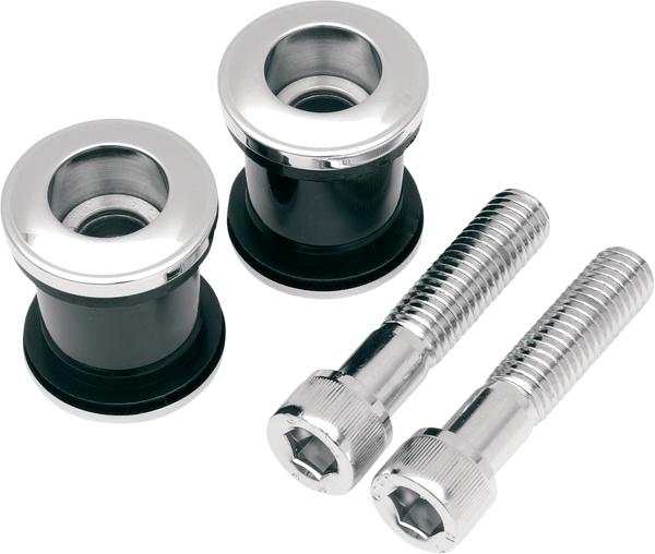 Flush Handlebar Riser Bushing Kit Silver, 1, nordicamoto.ro