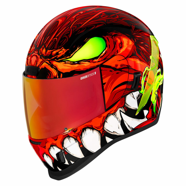 Casca Icon Airform™ Manik'R Black/Fluorescent Green/Red/White XS, 1, nordicamoto.ro