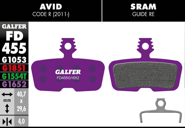 G1652 E-bike Brake Pads, 1, nordicamoto.ro