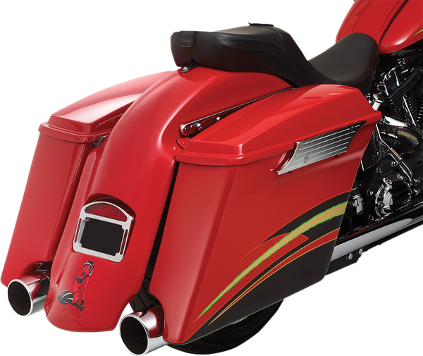 Bagger-tail Extended Rear Fender White, 3, nordicamoto.ro