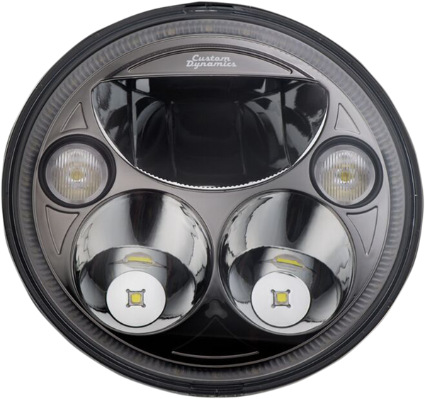 7(r) Trubeam® Headlamp Black Chrome, 1, nordicamoto.ro