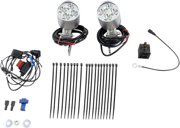 51mm (2(r)) Led Driving Light Kit Silver, 1, nordicamoto.ro