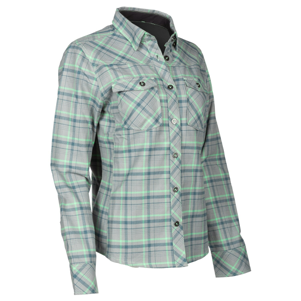 Camasa Dama Klim Upland Flannel Black - Asphalt, 7, nordicamoto.ro