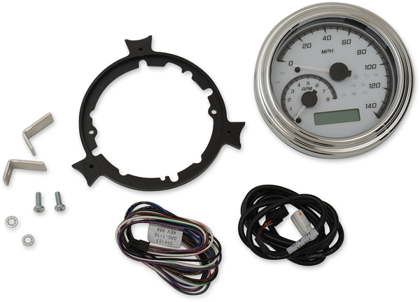 Mvx Series Fatbob Analog/digital Gauge System White, Gray, 1, nordicamoto.ro
