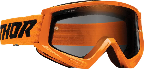 Thor Combat Sand Racer fekete/Flo Orange színezett lencsés védőszemüveg, 1, nordicamoto.ro