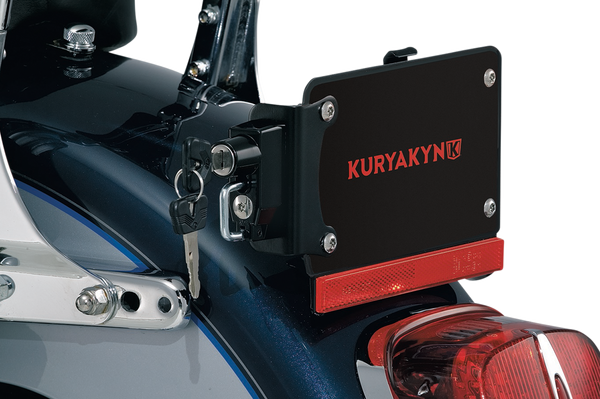 License Plate Mount With Helmet Lock Black, 2, nordicamoto.ro