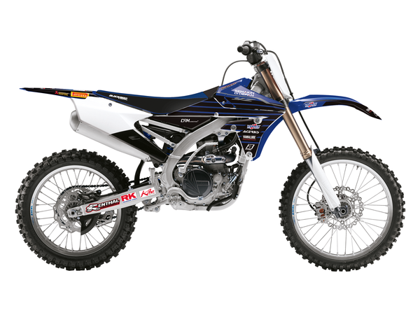 Blackbird Racing Replica Factory Team Yamaha 2022 Graphics Kit With Seat Cover Black, Blue, 3, nordicamoto.ro