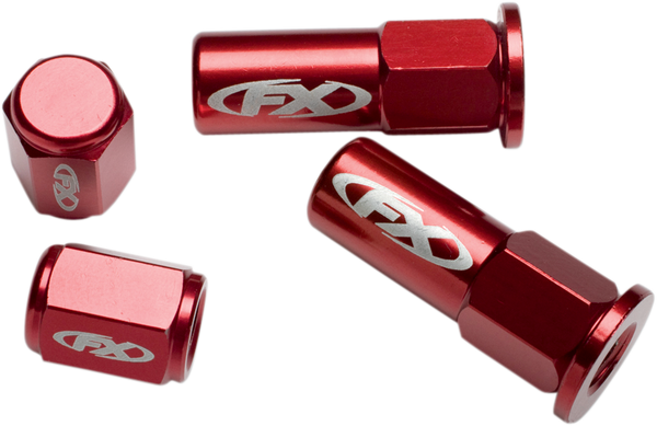 Valve Cap/rim Lock Kits Anodized, Red, 2, nordicamoto.ro
