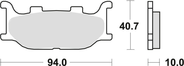 TRW organikus első fékbetétek a következő YAMAHA modellekhez: XV / XVS VIRAGO 125 (’97–’04) / FZ6 (’04–’10) / XJ6 (’09–’16) / MT-03 (’06–’14) / XVS 1100/1300 (’99–’16), 1, nordicamoto.ro