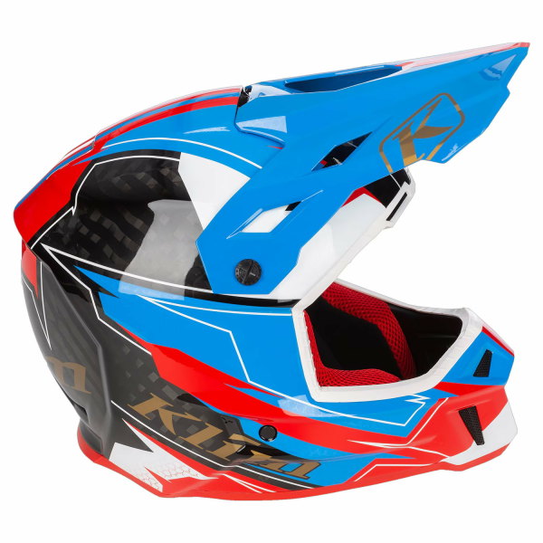 Klim F3 Carbon ECE Unruly fekete–fehér motoros sisak, 48, nordicamoto.ro