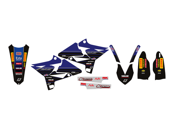 Blackbird Racing Replica Factory Team Yamaha 2022 Graphics Kit Black, Blue, 1, nordicamoto.ro