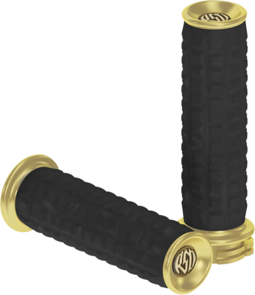 Traction Grips Black, Brass, 1, nordicamoto.ro