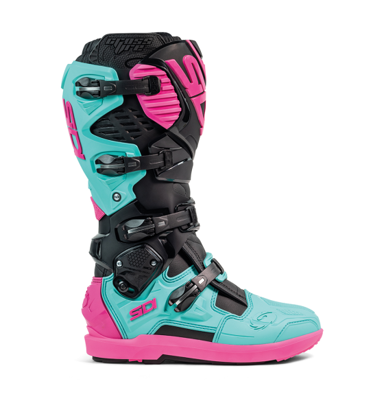 Sidi Crossfire 3 SRS csizma, fekete/menta/rózsaszín, 46-os méret, 5, nordicamoto.ro