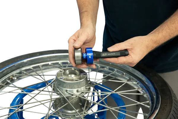 MOTION PRO kerékcsapágy-csavarkulcs-készlet Harley-Davidson-hoz – kék, eloxált, 2, nordicamoto.ro