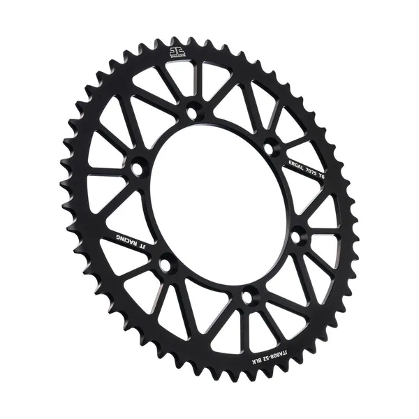 JT SPROCKETS Self-cleaning, Lightweight Rear Sprocket Black, 1, nordicamoto.ro