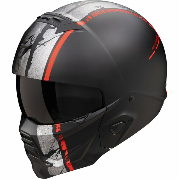 Casca moto SCORPION EXO-COMBAT II LORD Negru mat/Argintiu M, 1, nordicamoto.ro