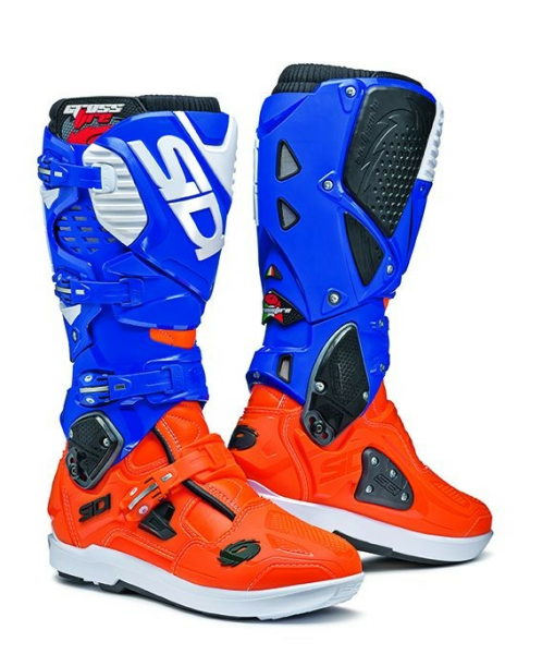 Cizme Sidi Crossfire 3 SRS Orange Fluo/White/Blue 40, 1, nordicamoto.ro