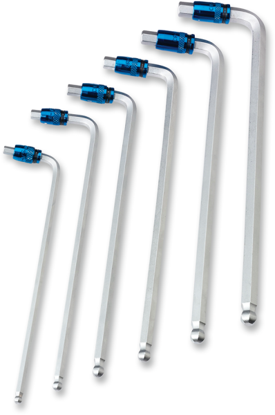 MOOSE RACING 2-in-1 Hex-socket Wrench Set Blue, Silver, Anodized, 2, nordicamoto.ro
