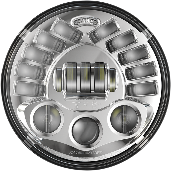 Pedestal Mount Led Adaptive 2 Headlight Chrome, 2, nordicamoto.ro