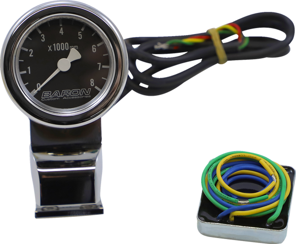 Mini-bullet Electronic 8000 Rpm Tachometer Black, 2, nordicamoto.ro