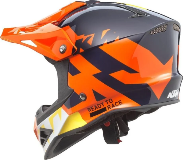 KTM Dynamic-FX gyermek sisak, kék/sárga/narancssárga, L/52, 2, nordicamoto.ro