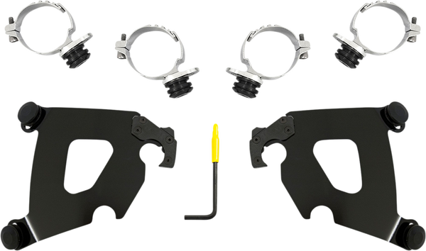 Cafe Fairing Trigger-lock Hardware Kit Black, 1, nordicamoto.ro