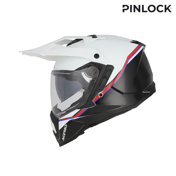 Acerbis Assault Graphic teljes arcú sisak, fehér/fekete, M-es méret, 10, nordicamoto.ro