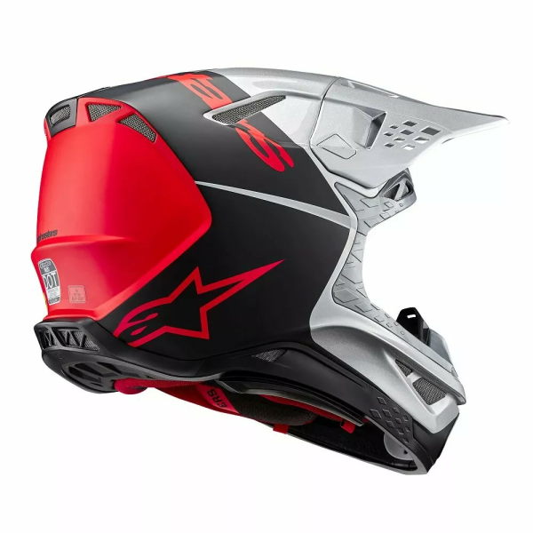 Alpinestars Supertech M10 sisak, fluoreszkáló narancssárga színben, L-es méretben, 12, nordicamoto.ro