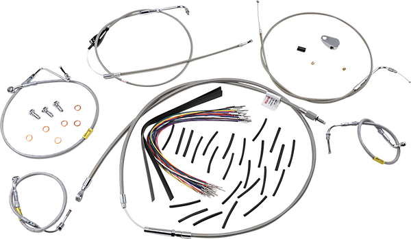 Control Kit For Early Touring Bikes With Bagger Bar Handlebars Silver, 1, nordicamoto.ro