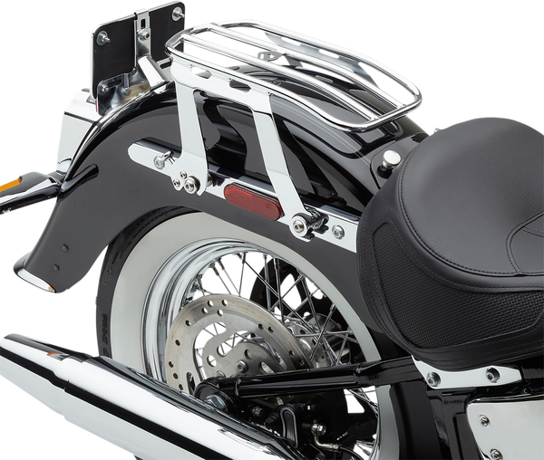 Detachable Solo Luggage Rack Silver, 1, nordicamoto.ro