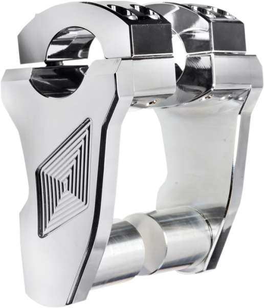 Patriot Series Pivoting Handlebar Riser Silver, 1, nordicamoto.ro