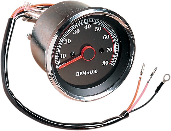 8000 Rpm Electronic Tachometer Black, 1, nordicamoto.ro