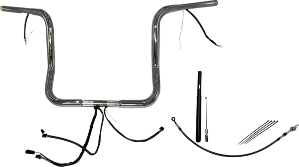 Plug & Play Ez Install 1-1/4(r) Round Top Handlebar Kit Silver, 1, nordicamoto.ro