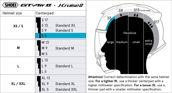 SHOEI GTA2/JCR2 Type-N M9 sisakbélés, 2, nordicamoto.ro