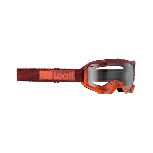 Ochelari MTB Leatt Velocity 4.0 Flame Clear 83% Burgundy/Orange Fast Transparent, 1, nordicamoto.ro
