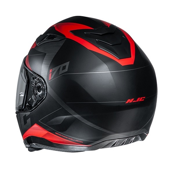 HJC i70 Eluma Red bukósisak, M-es méret, 10, nordicamoto.ro