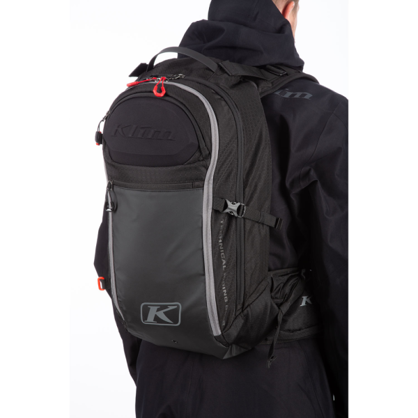Klim Krew 22 Fiery Red – Black motoros hátizsák, 11, nordicamoto.ro