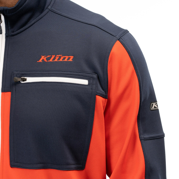 Geaca Snowmobil Klim Glacier Mid Layer Cabernet - Black, 20, nordicamoto.ro