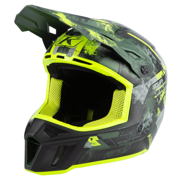 Klim F3 Carbon ECE Unruly fekete–fehér motoros sisak, 62, nordicamoto.ro