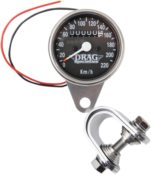 2.4(r) Mini Mechanical Speedometer Black, 1, nordicamoto.ro