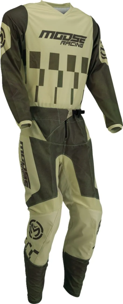 Tricou Moose Racing Qualifier Green/Tan 5XL, 4, nordicamoto.ro