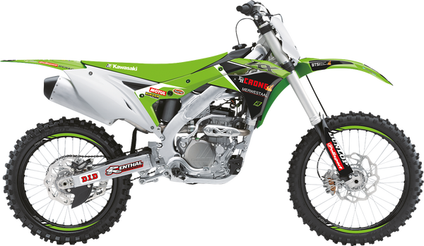 Graphic Kit With Seat Cover Replica Team Kawasaki H&f 2022 Green, Red, Black, 3, nordicamoto.ro