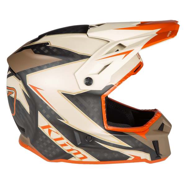 Casca Klim F3 Carbon Off-Road ECE LIGHTNING WHITE, 14, nordicamoto.ro
