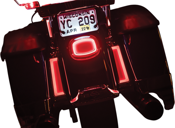 Tracer L.e.d. Inserts For Saddlebag Supports Red, 3, nordicamoto.ro