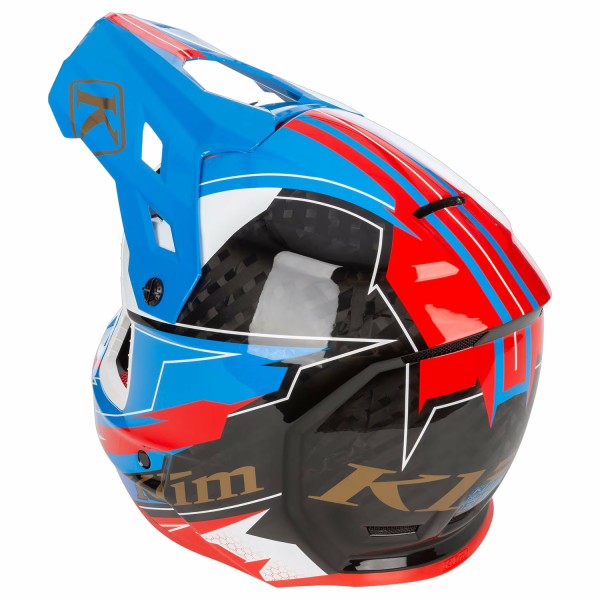 Klim F3 Carbon ECE Unruly fekete–fehér motoros sisak, 45, nordicamoto.ro