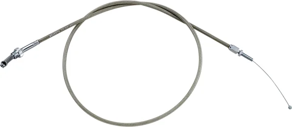 Armor Coat rozsdamentes acél fojtószelep-/alapjárati kábel cruiser motorkerékpárokhoz – Silver Standard modell, 1, nordicamoto.ro
