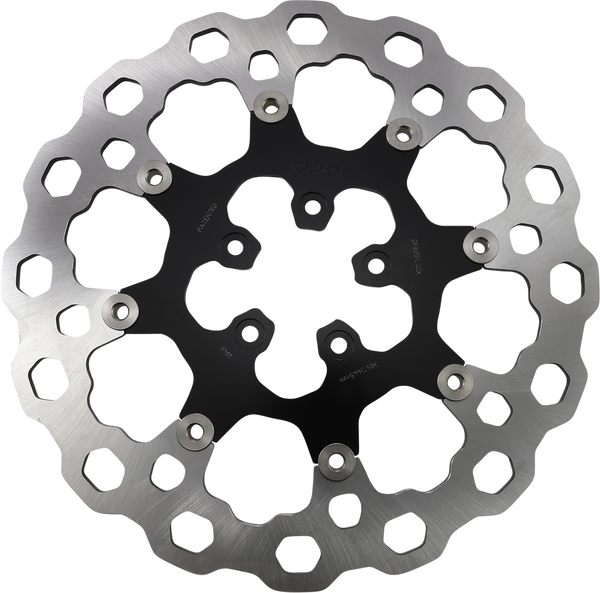Oversize Cubiq Brake Rotor Black, Chrome, 1, nordicamoto.ro