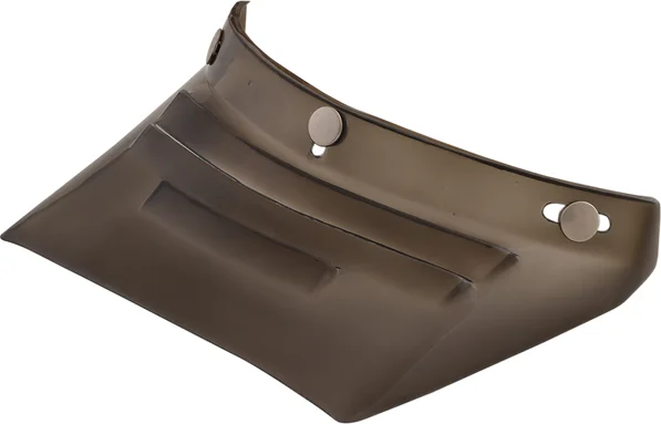Vintage 3-snap 3-vents Visor Gray ONE SIZE, 1, nordicamoto.ro