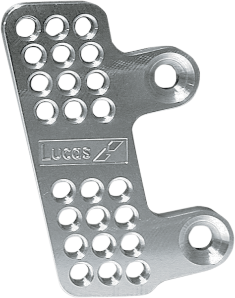 Footpeg Adapter Plate Silver, 2, nordicamoto.ro