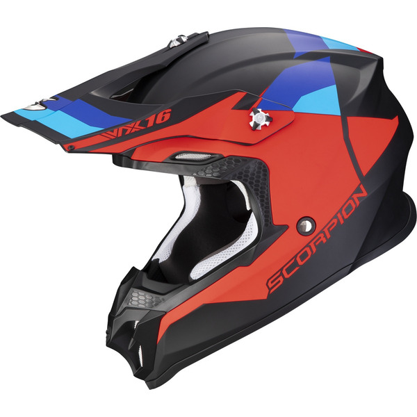 Casca cross-enduro SCORPION EXO VX-16 EVO AIR SPECTRUM Gri mat/Portocaliu M, 4, nordicamoto.ro